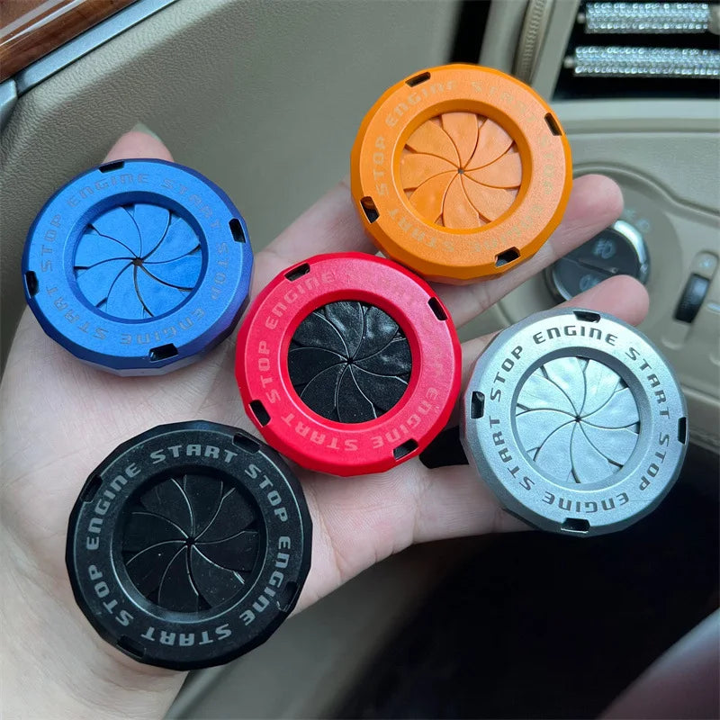 Motorcycle Ignition Key Cover Push Start Button Decorative Interior Trim