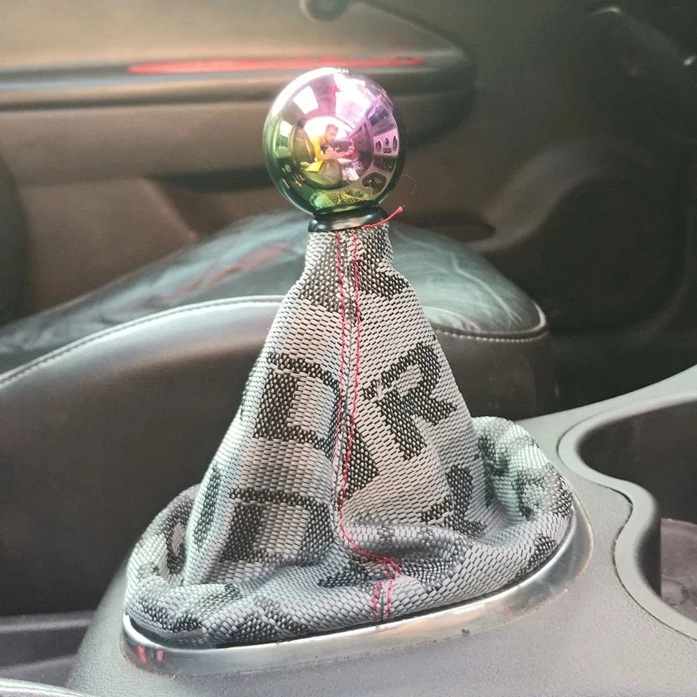 Universal Fabric Gear Shift Boot Sleeve Printed Manual Shifter Dust Cover Replacement