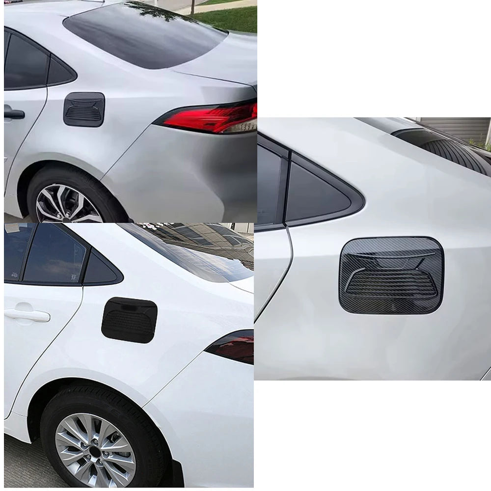 Gloss Black Fuel Filler Door Cover for Toyota Corolla Sedan 2020–2025