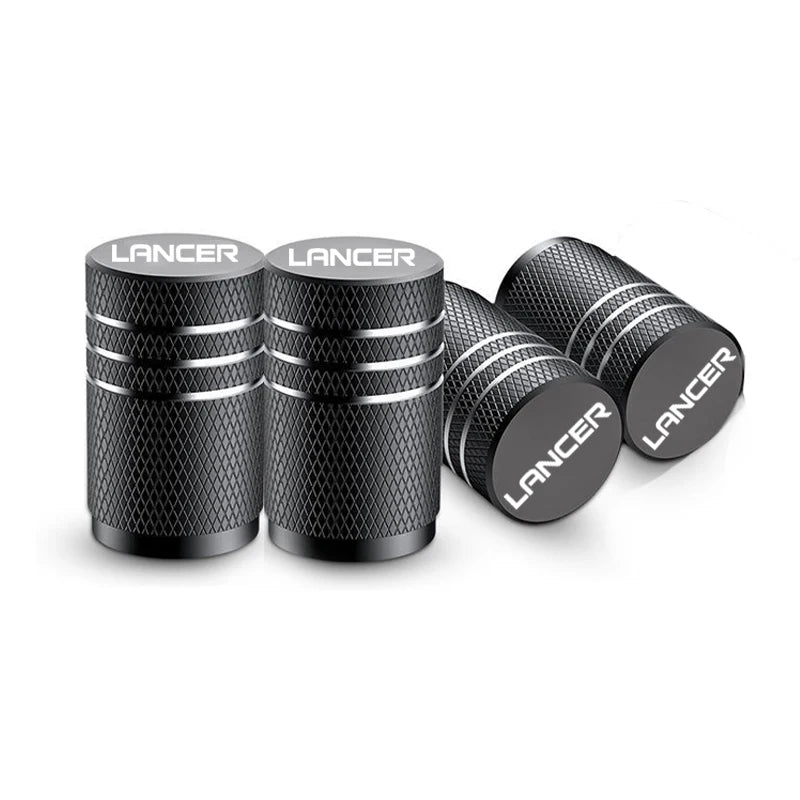 4PCS Mitsubishi Lancer Tire Valve Stem Caps Wheel Tyre Dustproof Waterproof