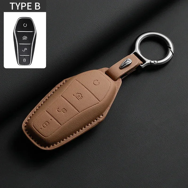 Smart Key Cover Case for BYD Han EV, Tang DM, Qin PLUS, Song Pro & More