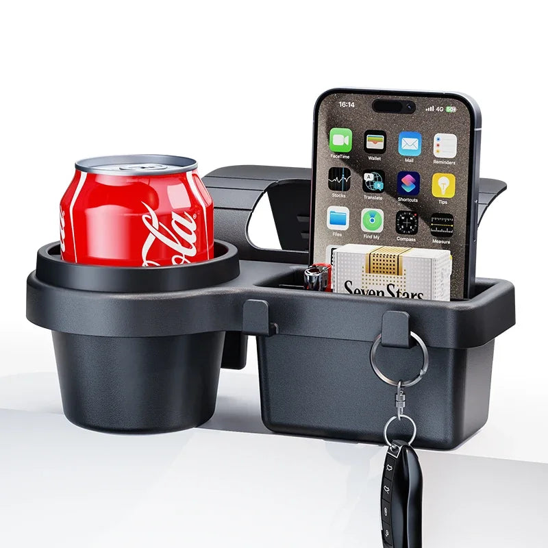 Car Cup Holder Phone Stand Door Window Hanging Storage Rack Organizer Tray