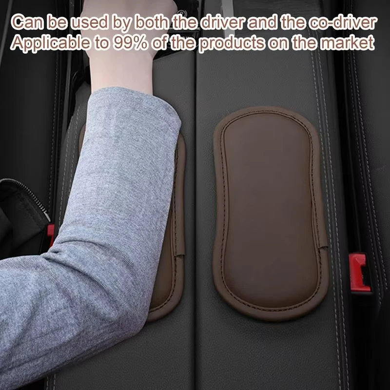 Car Elbow Rest Pad PU Leather Center Console Knee Cushion Leg Support