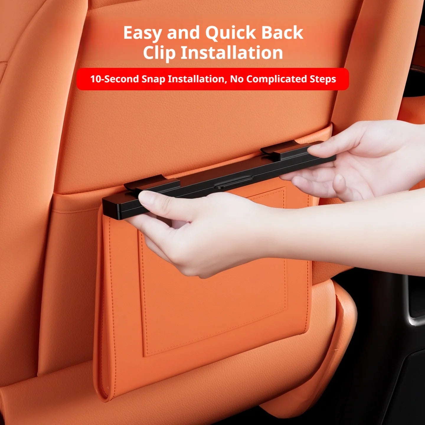 Leather Car Trash Can Magnetic Seat Back Hanging Storage Bag Organizer
