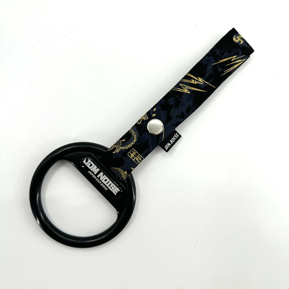 JDM Tsurikawa Lucky Cat Dragon Pattern Hanging Car Ring Strap Japanese Style