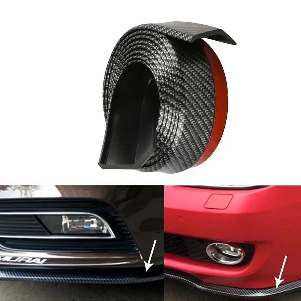 2.5M Universal Car Bumper Lip Rubber Front Splitter Protector Trim Strip