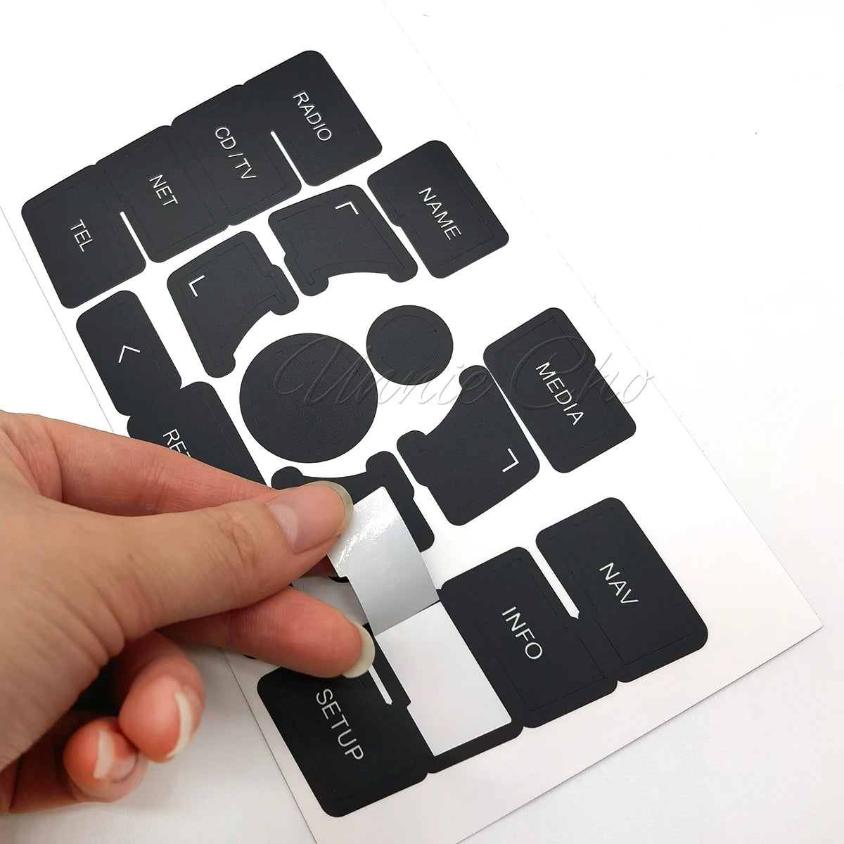 Button Repair Stickers for Audi A8 Dashboard Seat Adjustment Fuel & Trunk Switch