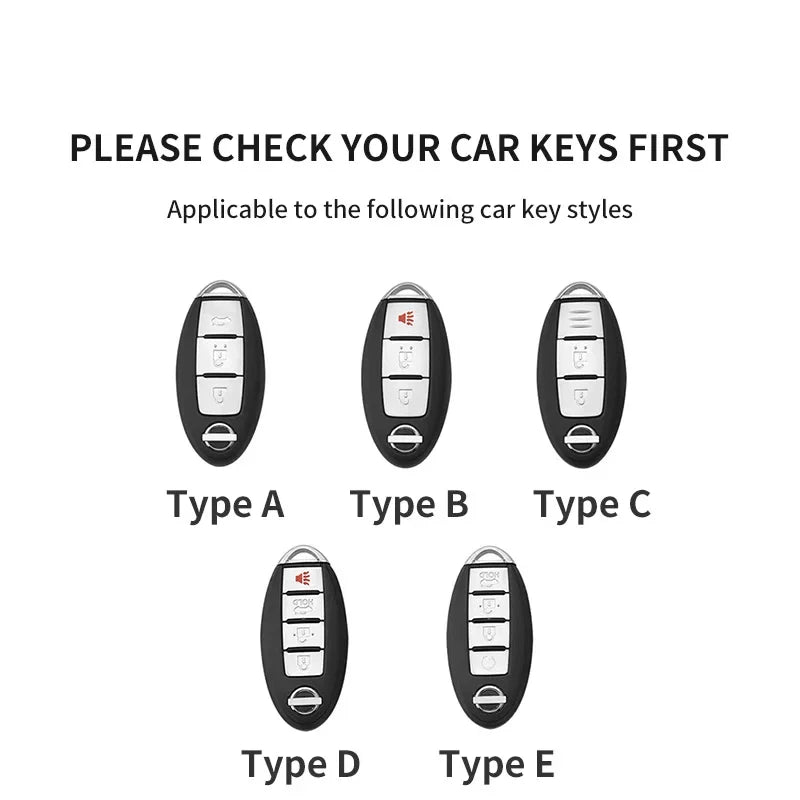 Smart Key Case Cover for Nissan Rogue X-Trail T31/T32 Qashqai J10/J11 Kicks
