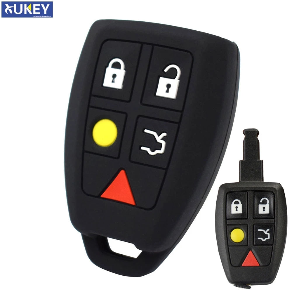Silicone Remote Key Fob Cover for Volvo C30, C70, S40 & V50 2004–2007