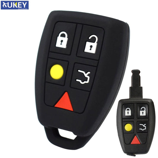 Silicone Remote Key Fob Cover for Volvo C30, C70, S40 & V50 2004–2007
