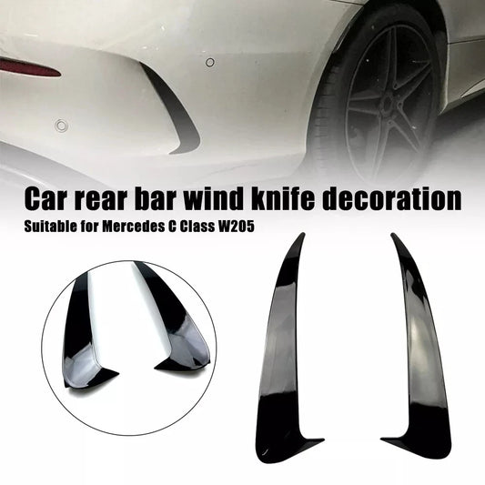Rear Bumper Side Canard Air Vent Trim for Mercedes-Benz C-Class 2010–2018