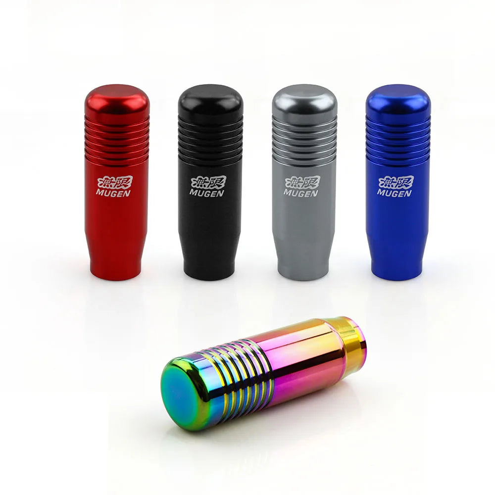 MUGEN Style 8.5cm Aluminum Manual Gear Shift Knob Universal Car Shifter Lever