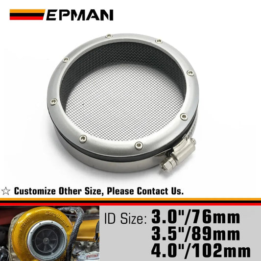 EPMAN Turbo Inlet Grill Protector 3" 3.5" 4" Inch Mesh Air Intake Filter Guard