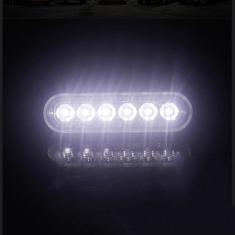 12V 24V LED Fog Work Lights 6 SMD Flood Off Road Car Tail Rear Indicator