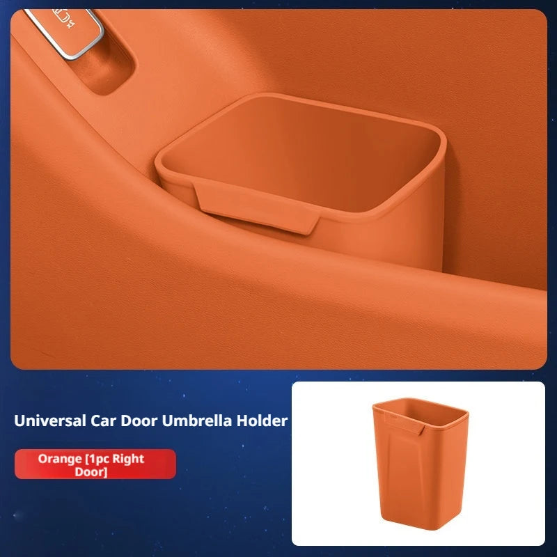 Silicone Car Door Storage Box Trash Can Umbrella Organizer Auto Accessories
