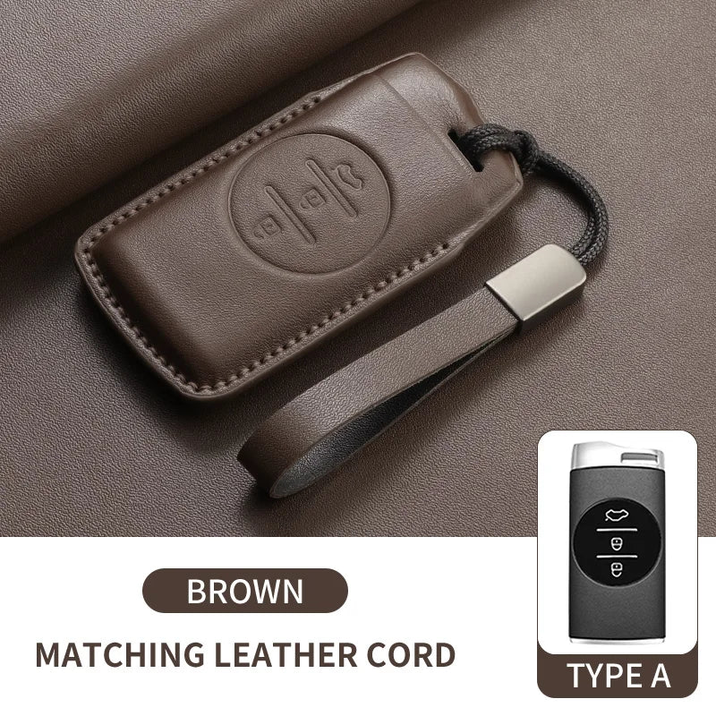 Leather Smart Key Case Cover for Chery Omoda 5 Tiggo 8 Pro Tiggo 9