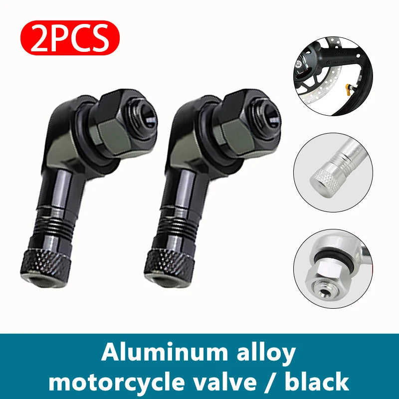 90° CNC Aluminum Motorcycle Tire Valve Stem Universal Tubeless Wheel Valve