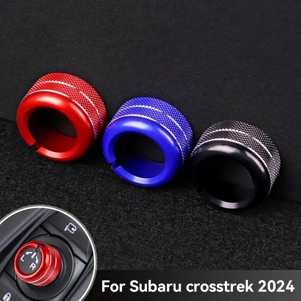 Interior Audio Volume & Rear Mirror Control Knob Trim Ring for Subaru Crosstrek 2024