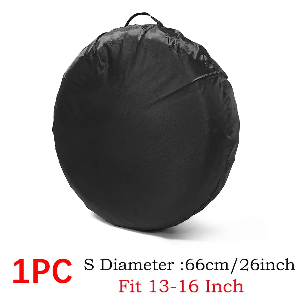 1/2/4PCS Car Spare Tire Cover Polyester Wheel Protector Dustproof Tire Bag