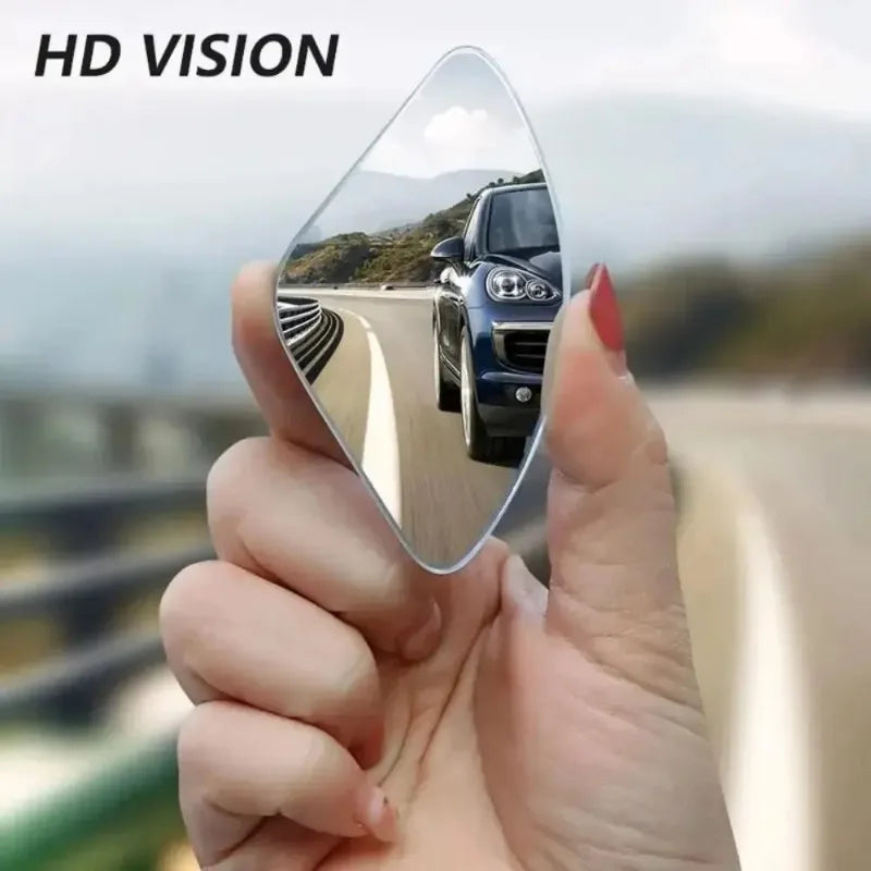 2PCS HD Wide-Angle Blind Spot Rearview Mirror Convex Auxiliary Side Mirror
