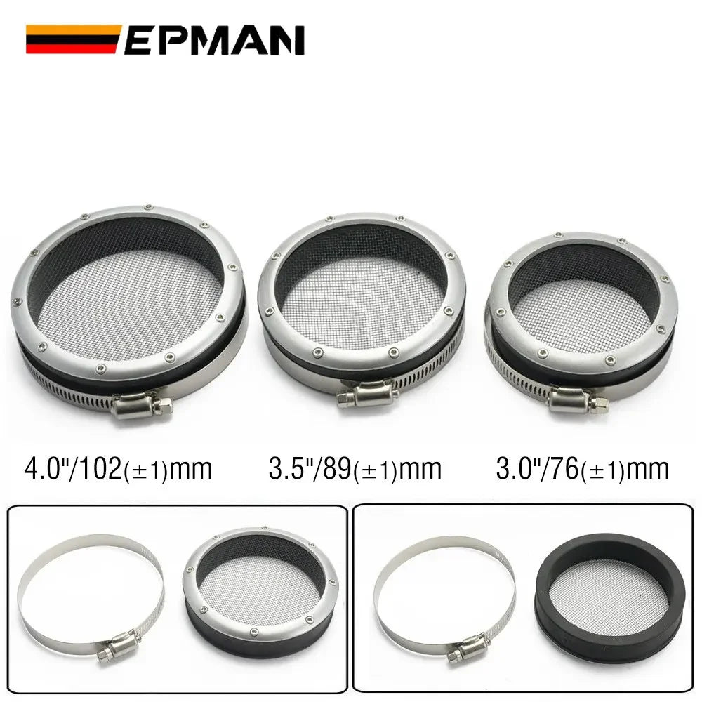 EPMAN Turbo Inlet Grill Protector 3 3.5 4 Inch Mesh Air Intake Filter Guard