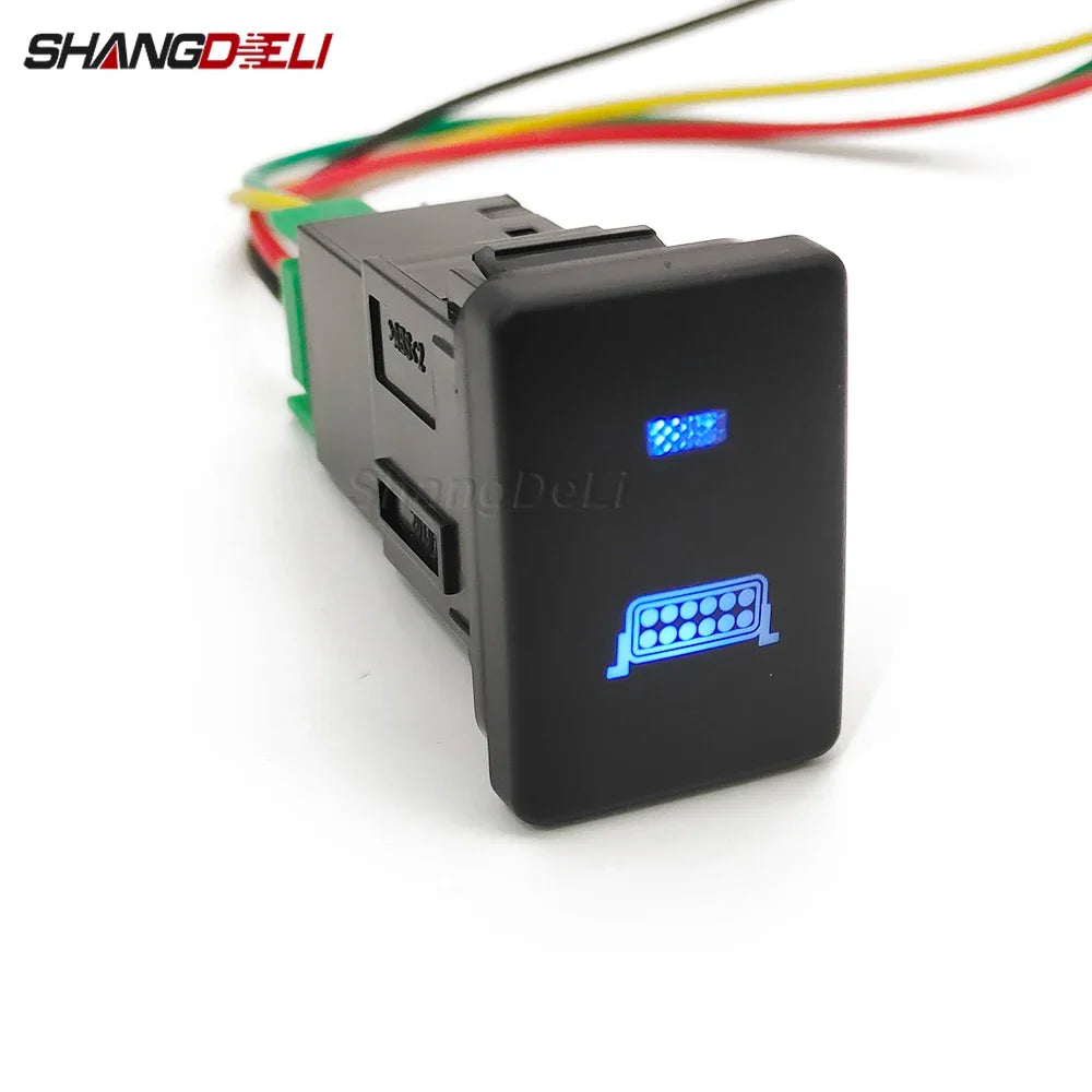 LED Light Bar Power Push Switch for Toyota Hilux Fortuner 2017-2022