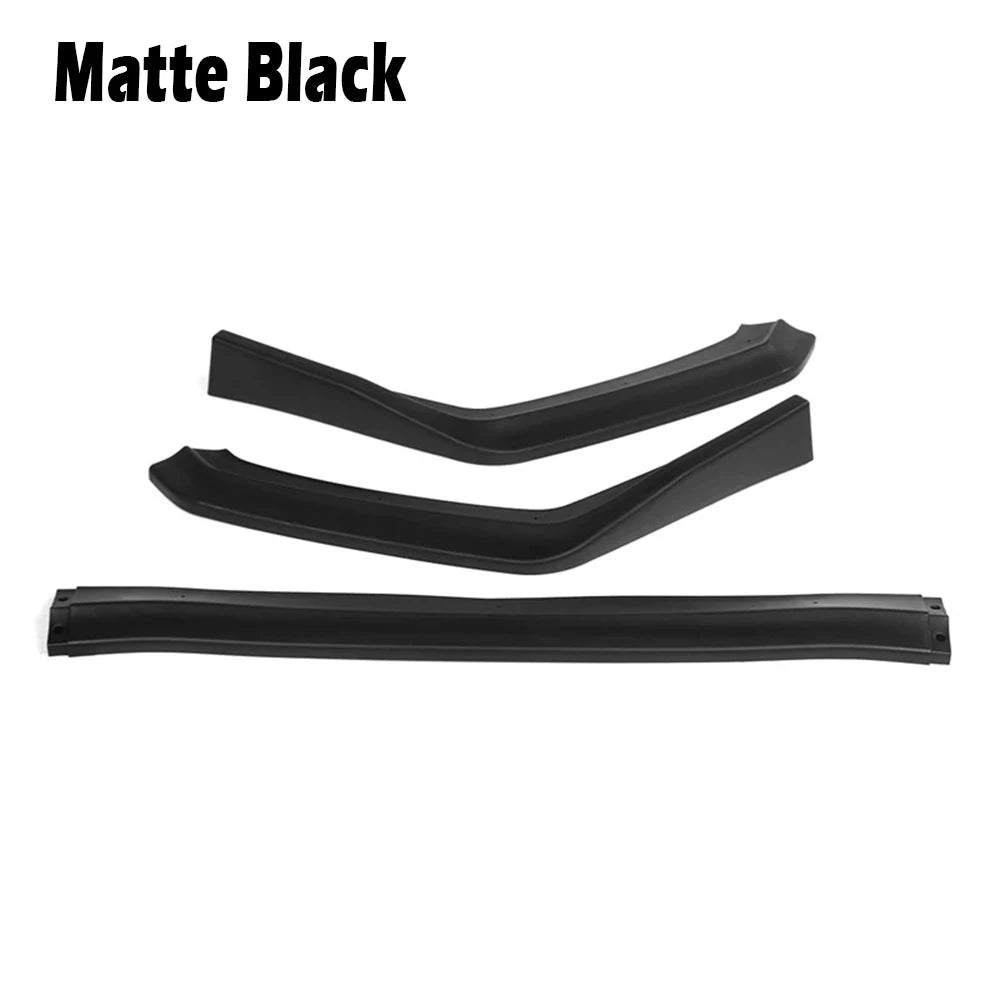 3PCS Front Bumper Spoiler Lip Splitter Diffuser Body Kit for Subaru WRX 2015–2019