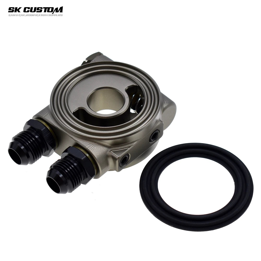Universal Oil Cooler Thermostatic Sandwich Plate Adapter AN8 AN10 83°C 90°C