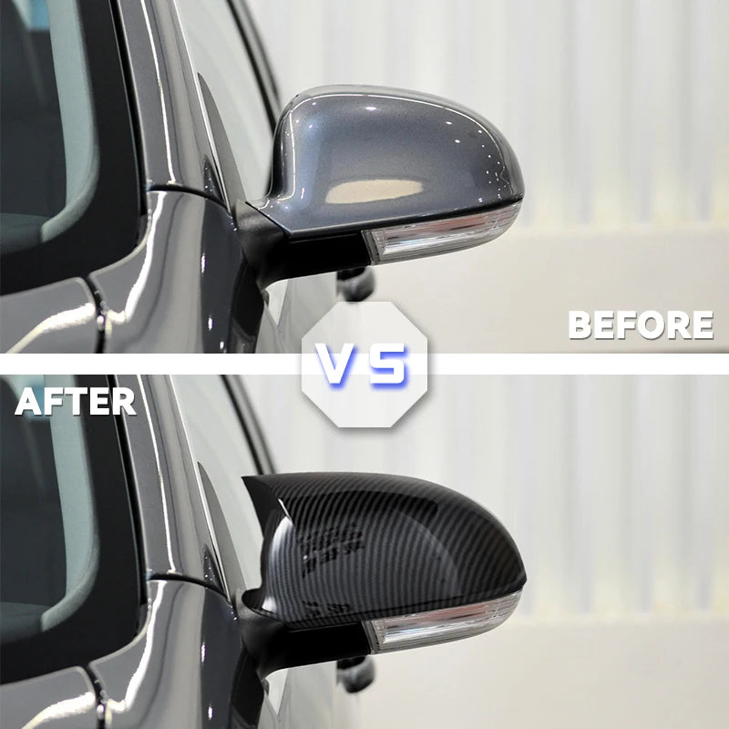 Side Mirror Cover Caps for Volkswagen Golf MK5 GTI Jetta Mk5 Passat B5.5 B6