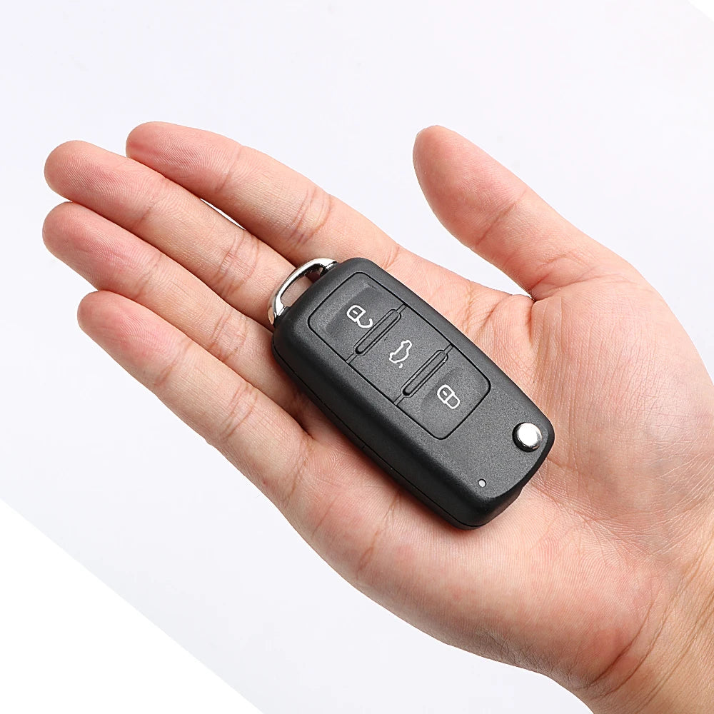 3-Button Flip Car Key Shell Replacement for Volkswagen VW Golf Jetta Polo