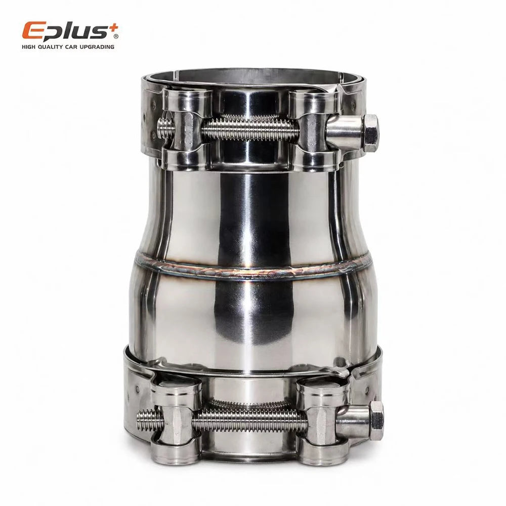 EPLUS Stainless Steel Exhaust Pipe Reducer Adapter Universal No Weld Connector