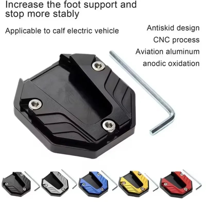 Motorcycle Kickstand Extender Foot Side Stand Pad Support Plate