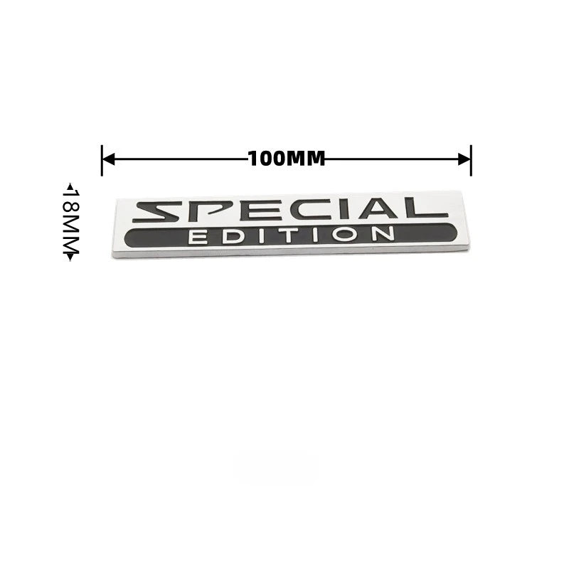 2PCS 3D Zinc Alloy Special Edition Car Fender Badge Emblem Trunk Decal Sticker