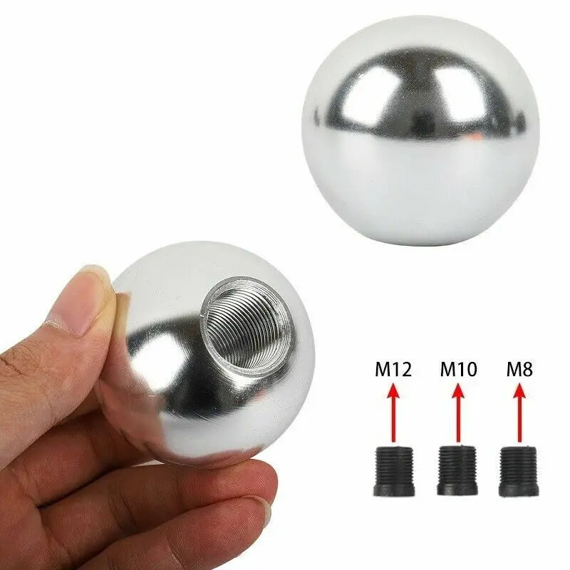 Aluminium Round Ball Manual Gear Shift Knob M12 M10 M8