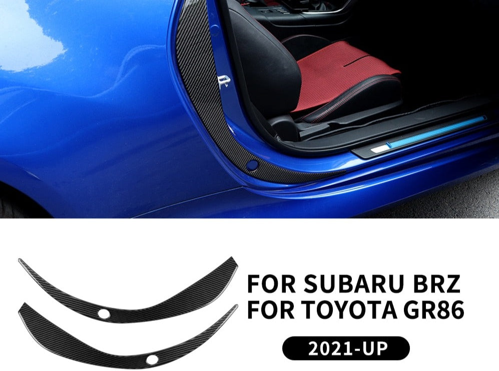 Inside Door Trims Genuine Carbon Fibre (Subaru BRZ 22+) (Toyota GR86 22+)