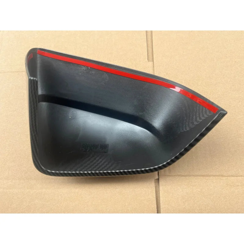 Side Mirror Covers ABS Black Carbon Print for Tesla Model Y Juniper 2025+