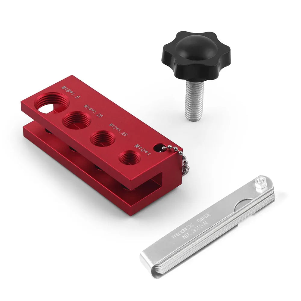 32-Blade Spark Plug Gap Tool Feeler Gauge M10 M12 M14 M18 Adjustable