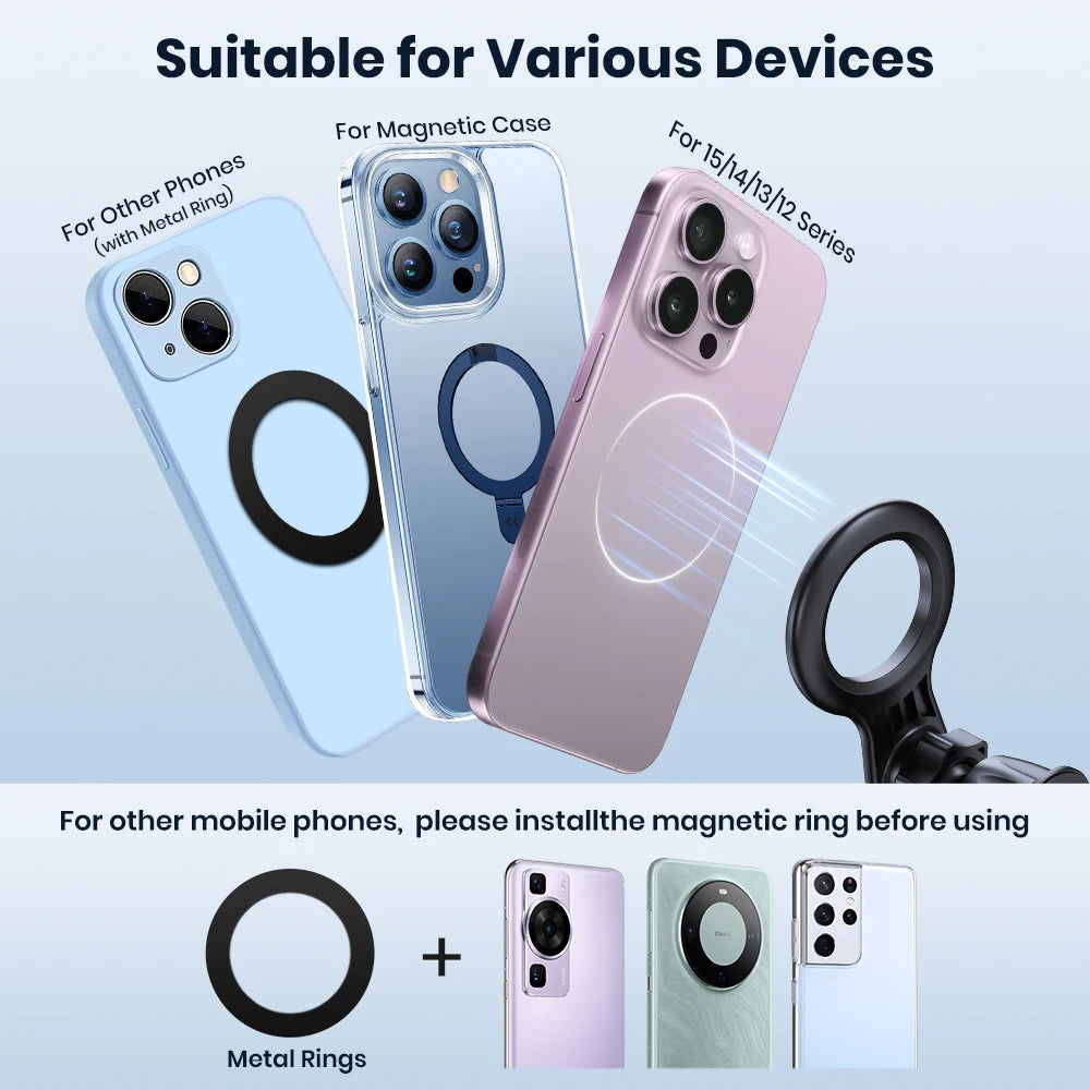 TOPK MagSafe Car Phone Holder Magnetic Air Vent Mount Hands Free iPhone