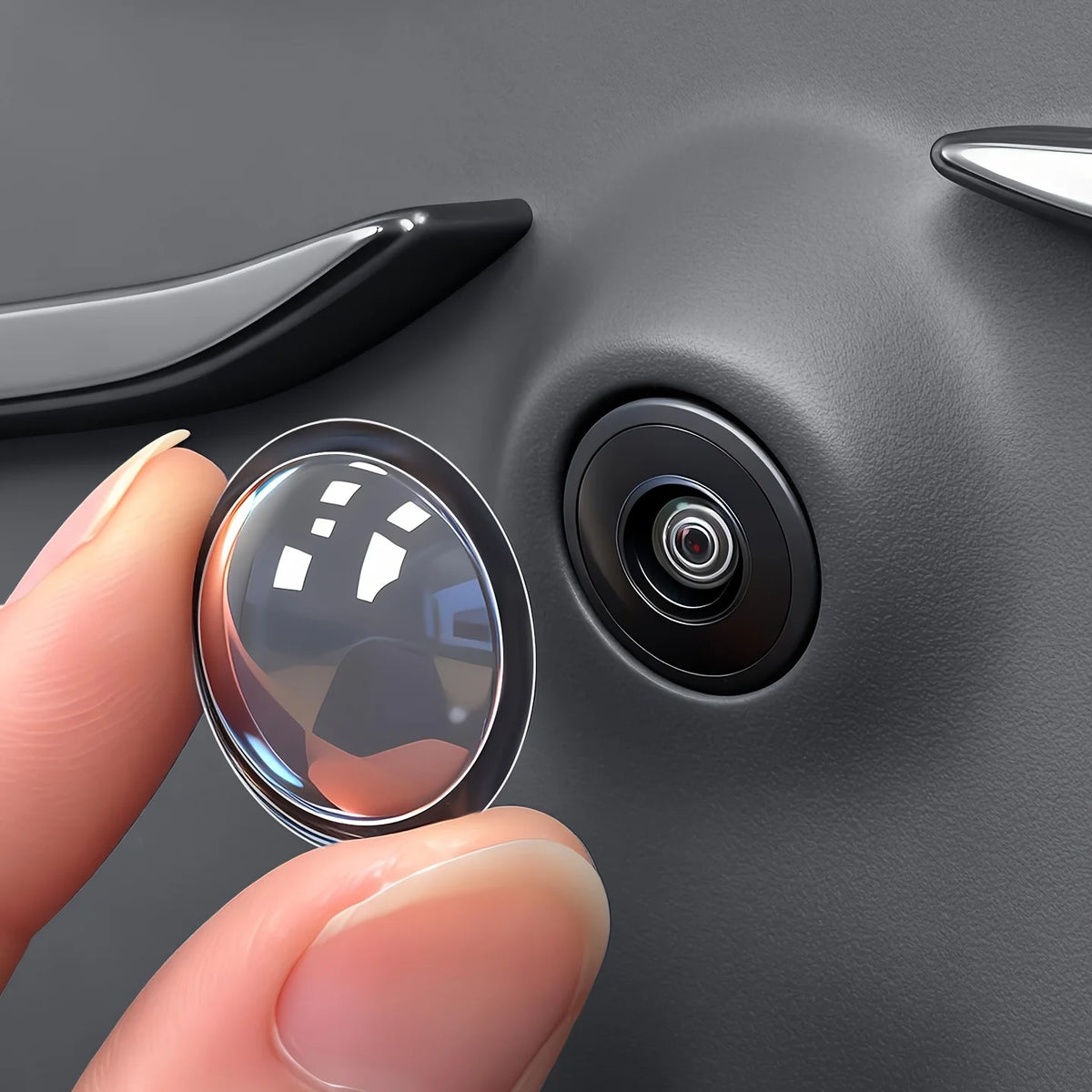 2Pcs Car Backup Camera Lens Protector 360° Rear View Cover Anti Scratch Guard