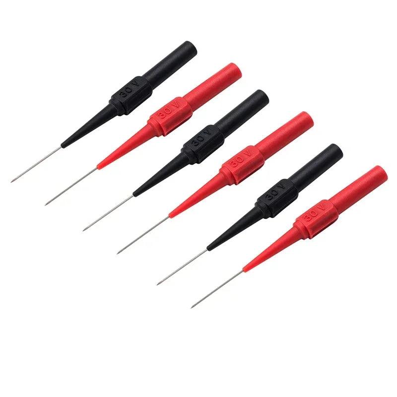 0.7mm 30V Car Tip Probes Multimeter Test Leads Back Piercing Needle Probes