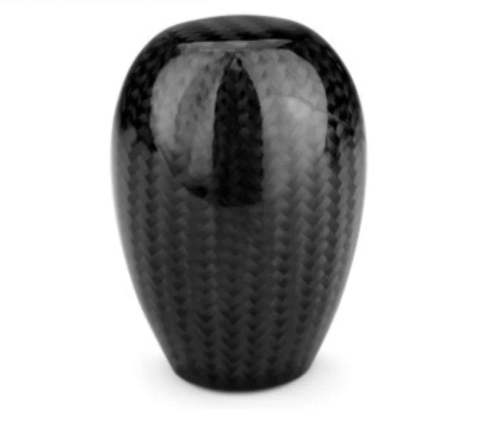 Universal Carbon Fiber Style Round Gear Shift Knob AT MT Car Shifter
