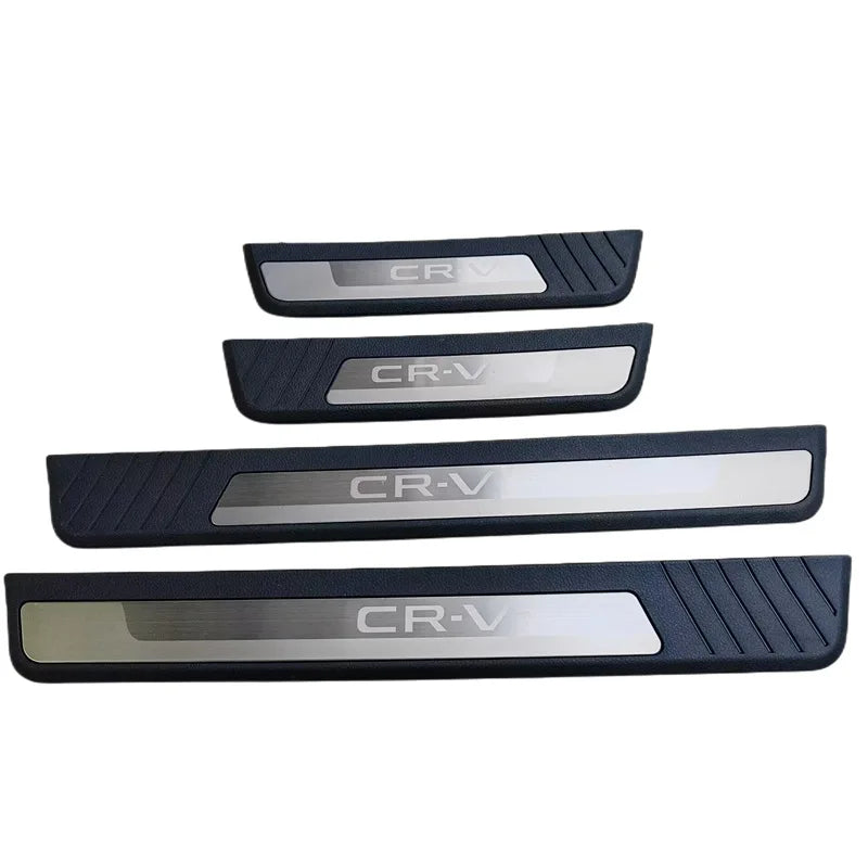 Door Sill Scuff Plate Guards ABS Plastic Kick Protector Trim or Honda CR-V 2023+