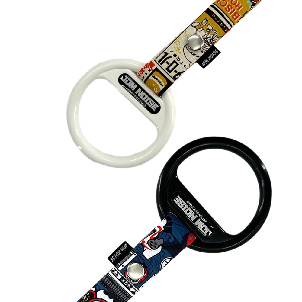 JDM Tsurikawa Lucky Cat Dragon Pattern Hanging Car Ring Strap Japanese Style