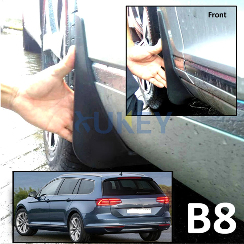 Front & Rear Mud Flaps Splash Guards for VW Passat B8 3G Estate/Variant 2016–2021