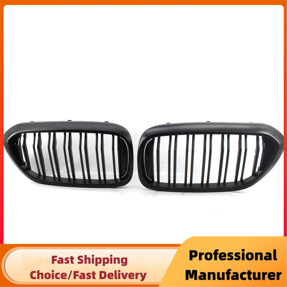 Gloss Black Double Slat Kidney Grille for BMW 5 Series G30 G31 & M5 2017–2020
