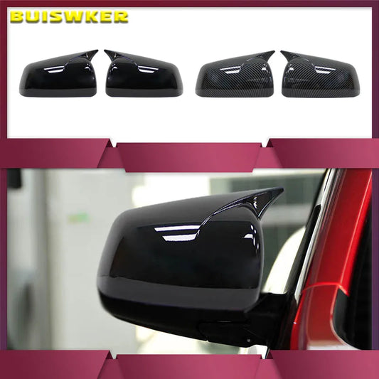 Side Mirror Cover Caps Replacement for Mitsubishi Lancer X EX EVO 2008–2016