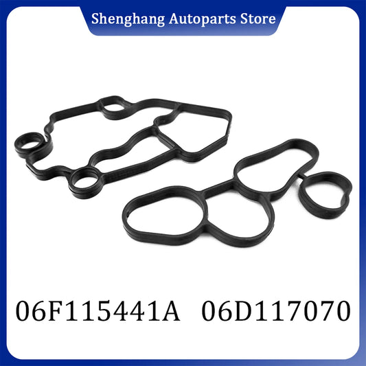 2PCS Oil Filter Housing Gasket & Oil Cooler Seal Kit for Audi A3 A4, A6 TT & VW Jetta