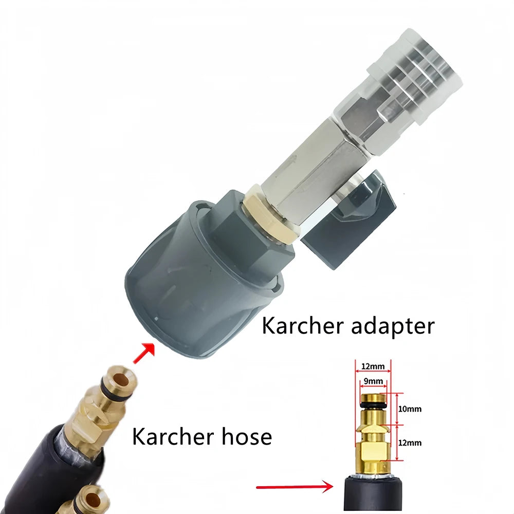1/4" Stainless Steel Quick Release Ball Valve for Karcher K2-K7 Pressure Washer