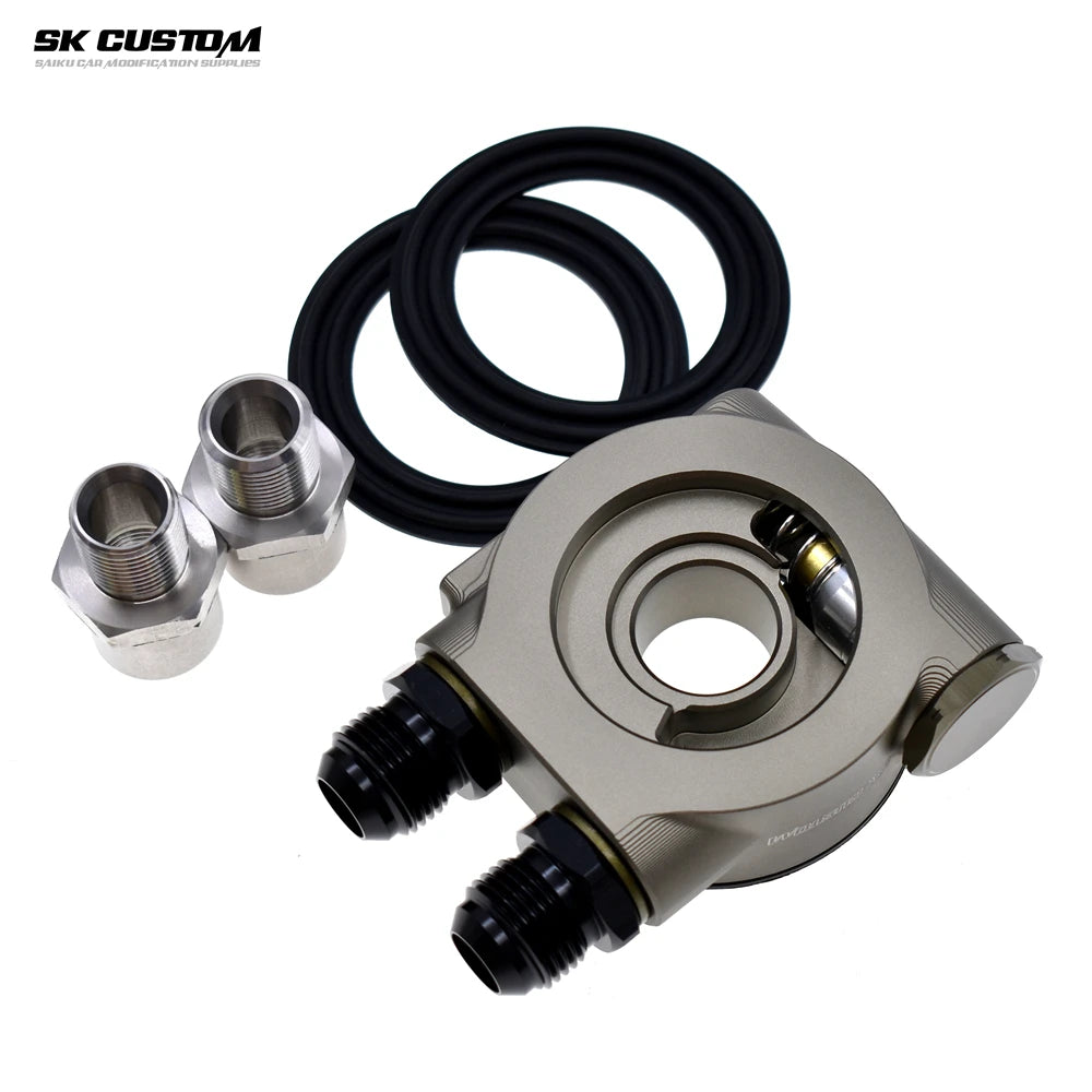 Universal Oil Cooler Thermostatic Sandwich Plate Adapter AN8 AN10 83°C 90°C