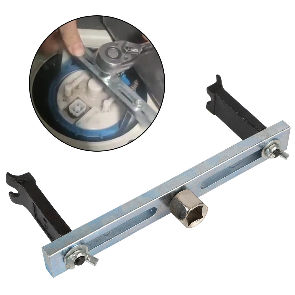 2-Jaw Fuel Tank Lock Ring Wrench Universal Oil Tank Cover & Fuel Pump Removal Tool